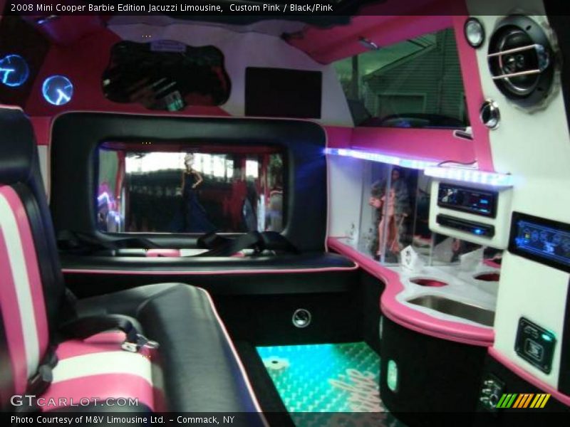 Custom Pink / Black/Pink 2008 Mini Cooper Barbie Edition Jacuzzi Limousine