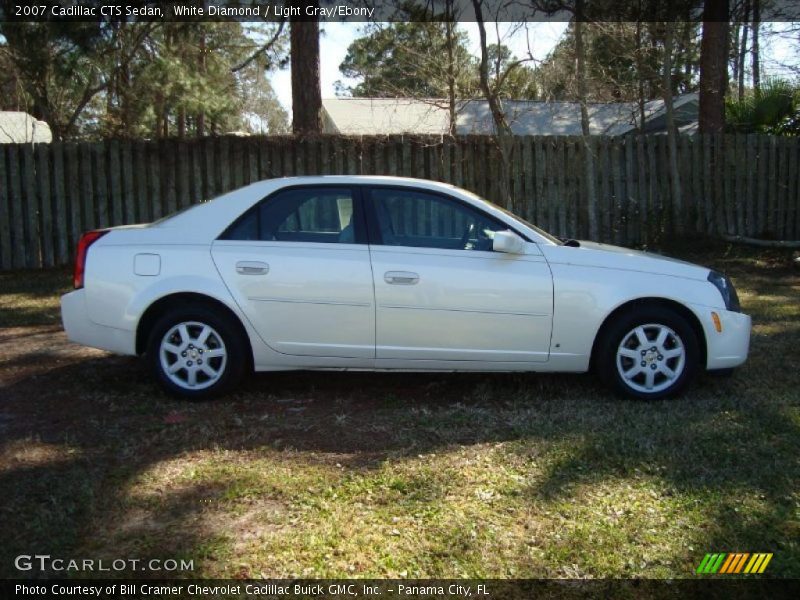 White Diamond / Light Gray/Ebony 2007 Cadillac CTS Sedan