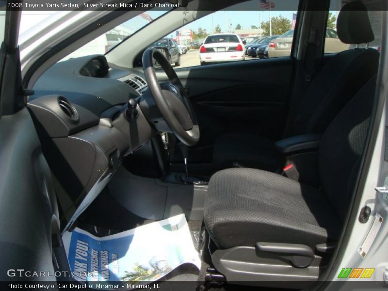 Silver Streak Mica / Dark Charcoal 2008 Toyota Yaris Sedan