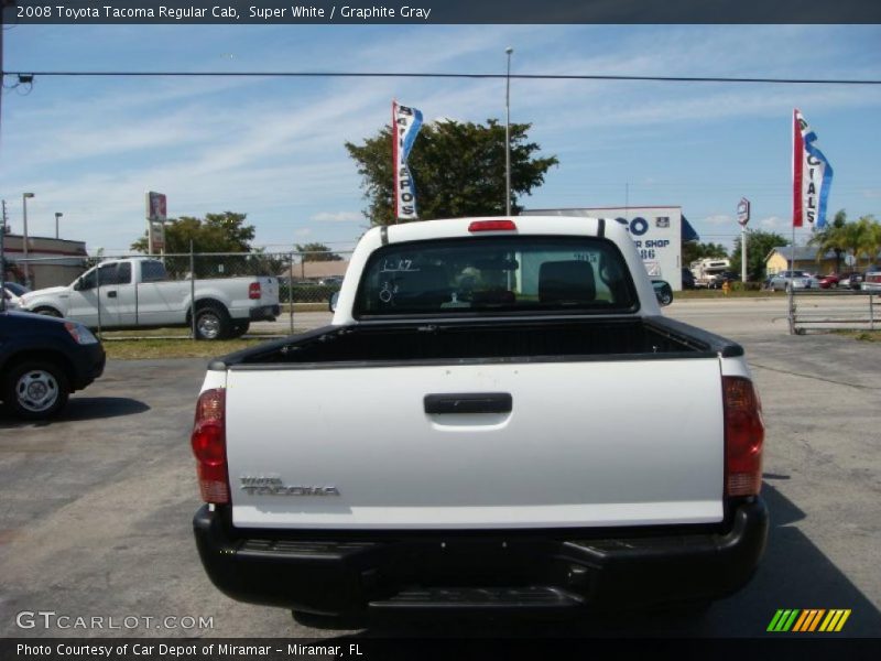 Super White / Graphite Gray 2008 Toyota Tacoma Regular Cab
