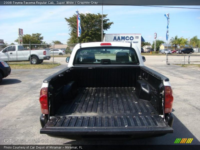 Super White / Graphite Gray 2008 Toyota Tacoma Regular Cab