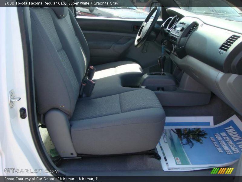 Super White / Graphite Gray 2008 Toyota Tacoma Regular Cab