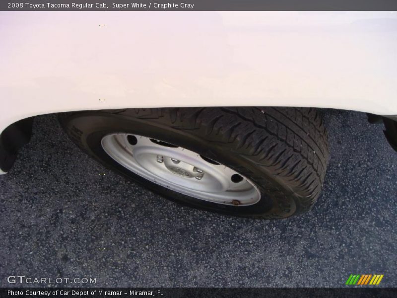 Super White / Graphite Gray 2008 Toyota Tacoma Regular Cab