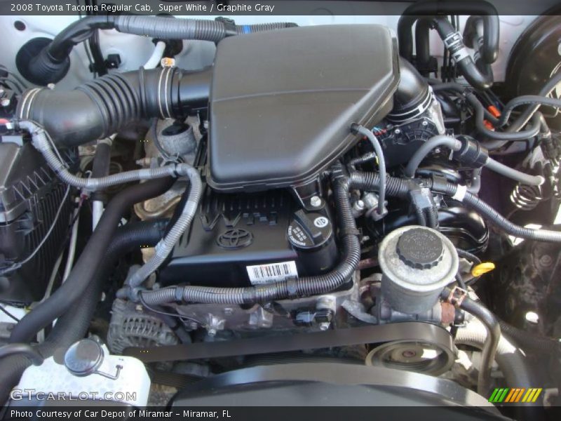 Super White / Graphite Gray 2008 Toyota Tacoma Regular Cab