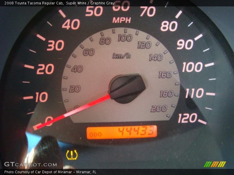 Super White / Graphite Gray 2008 Toyota Tacoma Regular Cab