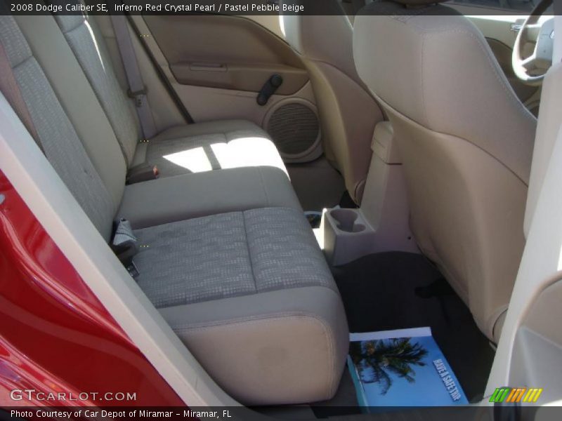 Inferno Red Crystal Pearl / Pastel Pebble Beige 2008 Dodge Caliber SE