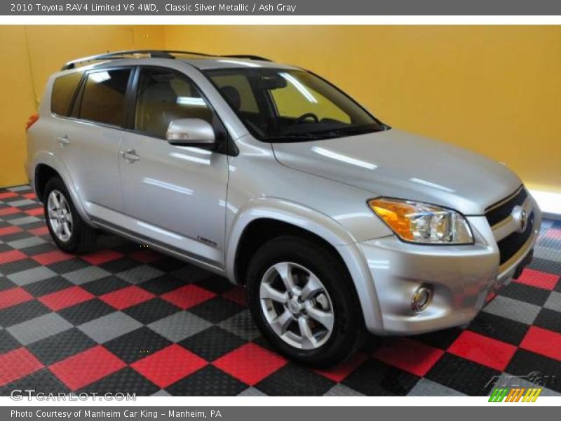Classic Silver Metallic / Ash Gray 2010 Toyota RAV4 Limited V6 4WD