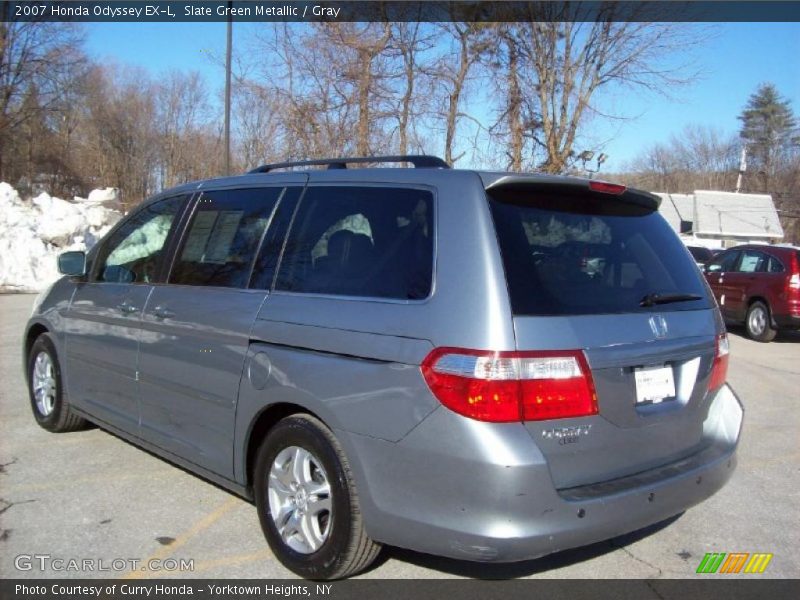 Slate Green Metallic / Gray 2007 Honda Odyssey EX-L