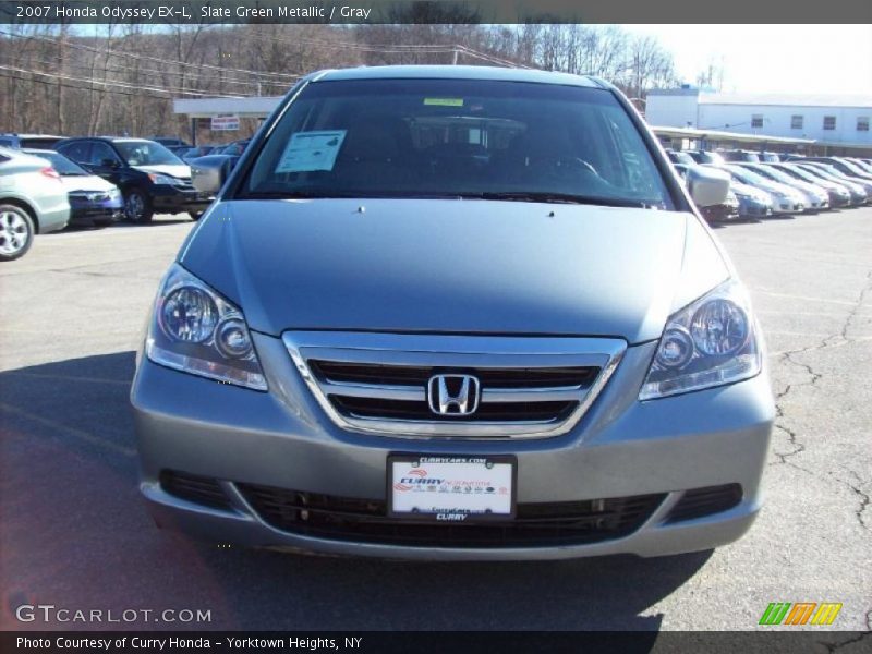 Slate Green Metallic / Gray 2007 Honda Odyssey EX-L