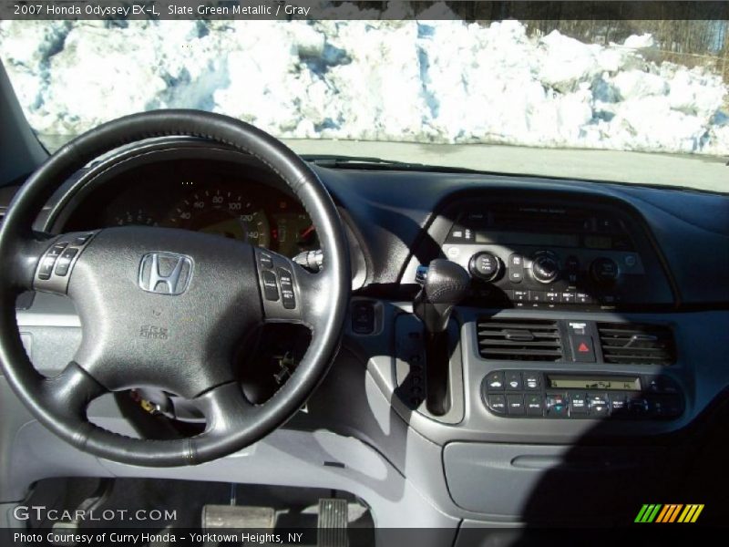Slate Green Metallic / Gray 2007 Honda Odyssey EX-L