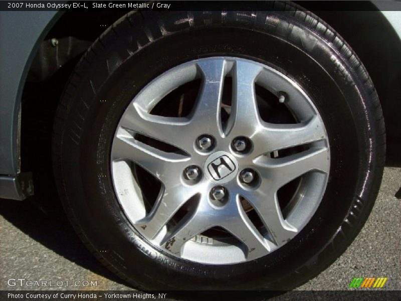 Slate Green Metallic / Gray 2007 Honda Odyssey EX-L
