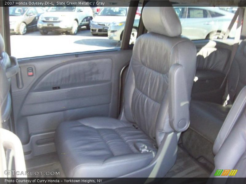 Slate Green Metallic / Gray 2007 Honda Odyssey EX-L