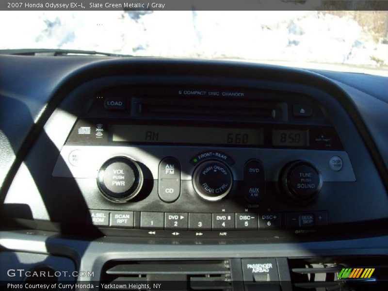 Slate Green Metallic / Gray 2007 Honda Odyssey EX-L