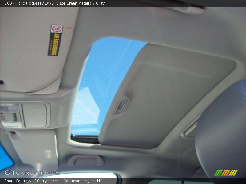 Slate Green Metallic / Gray 2007 Honda Odyssey EX-L