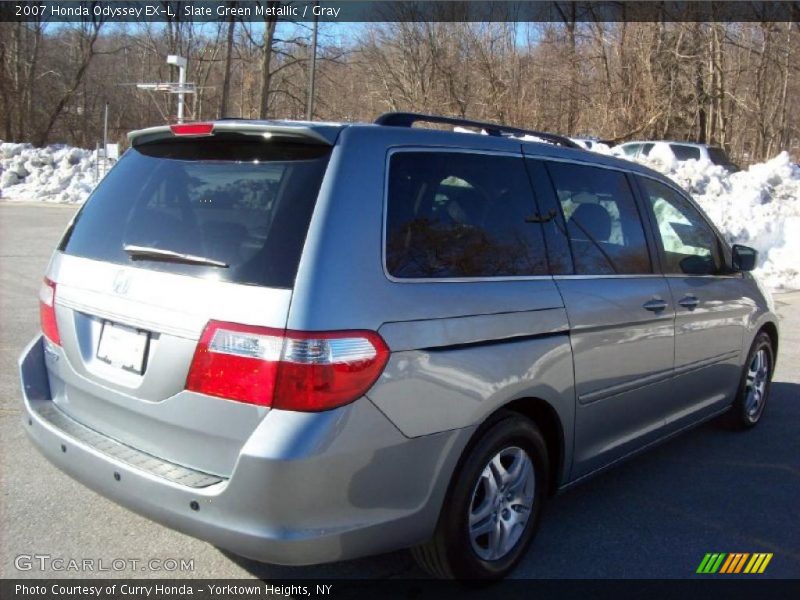 Slate Green Metallic / Gray 2007 Honda Odyssey EX-L