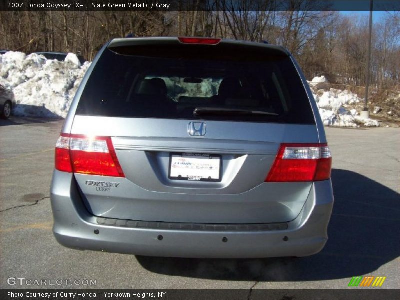 Slate Green Metallic / Gray 2007 Honda Odyssey EX-L