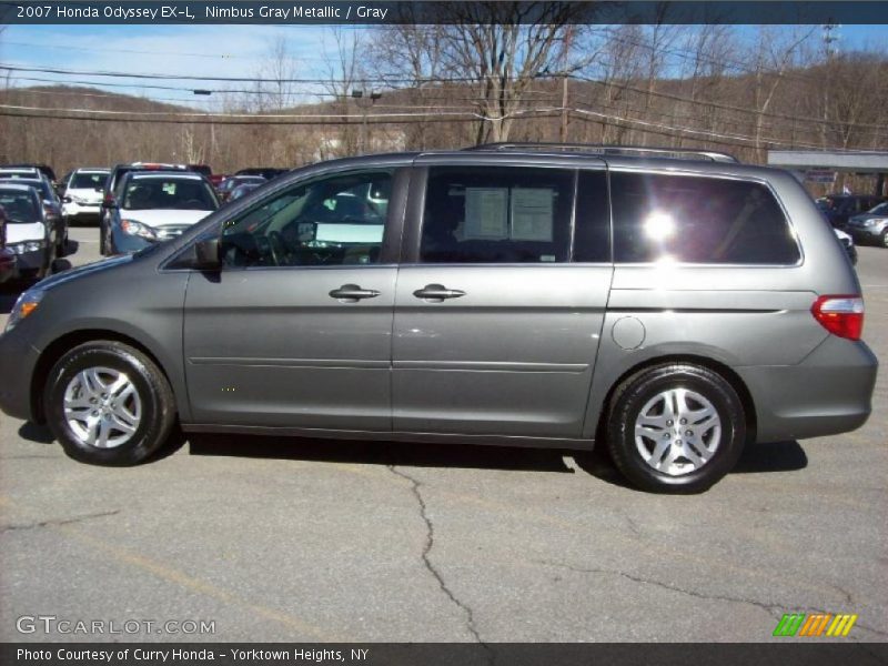 Nimbus Gray Metallic / Gray 2007 Honda Odyssey EX-L