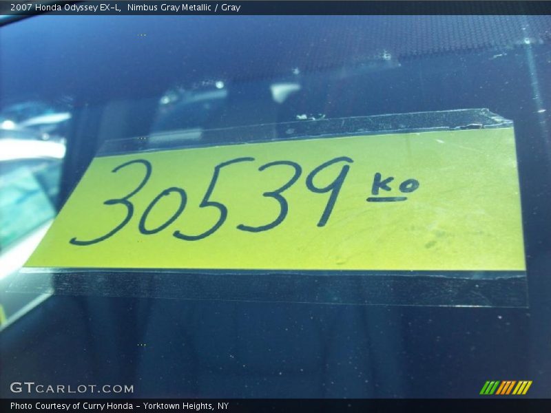 Nimbus Gray Metallic / Gray 2007 Honda Odyssey EX-L