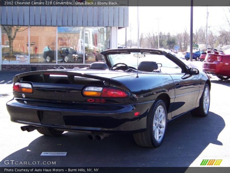 Onyx Black / Ebony Black 2002 Chevrolet Camaro Z28 Convertible