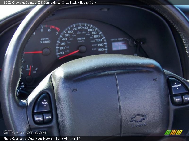 Onyx Black / Ebony Black 2002 Chevrolet Camaro Z28 Convertible