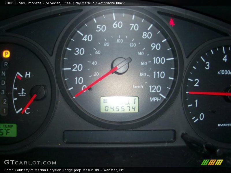 Steel Gray Metallic / Anthracite Black 2006 Subaru Impreza 2.5i Sedan