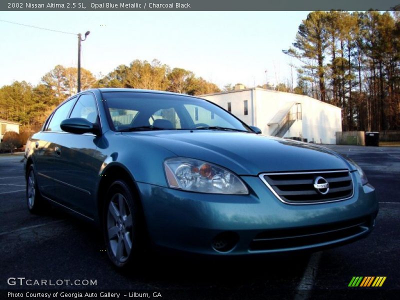 Opal Blue Metallic / Charcoal Black 2002 Nissan Altima 2.5 SL