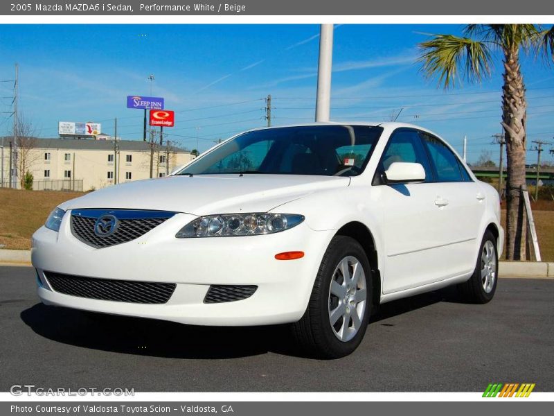 Performance White / Beige 2005 Mazda MAZDA6 i Sedan