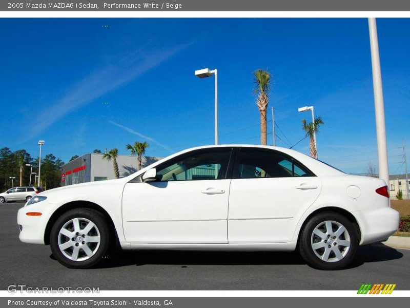 Performance White / Beige 2005 Mazda MAZDA6 i Sedan