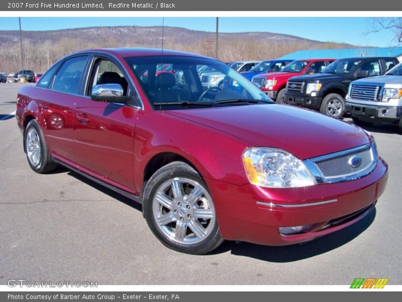 Redfire Metallic / Black 2007 Ford Five Hundred Limited
