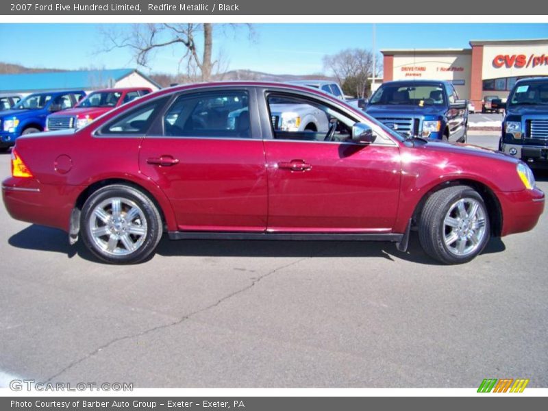 Redfire Metallic / Black 2007 Ford Five Hundred Limited