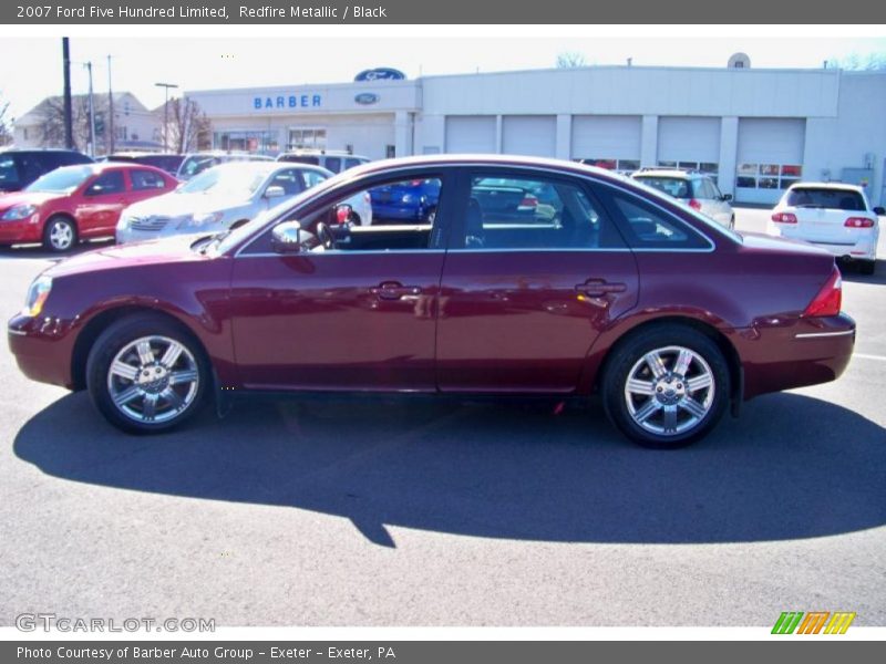 Redfire Metallic / Black 2007 Ford Five Hundred Limited