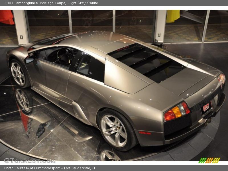 Light Grey / White 2003 Lamborghini Murcielago Coupe
