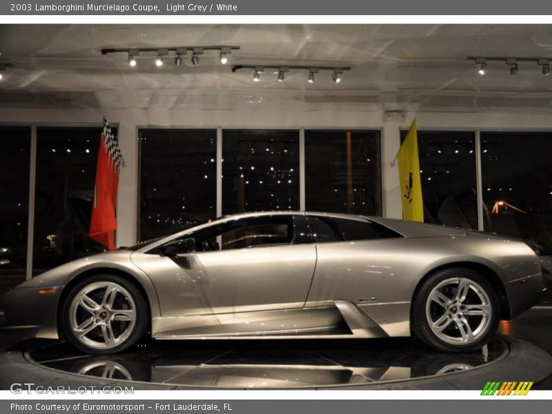 Light Grey / White 2003 Lamborghini Murcielago Coupe