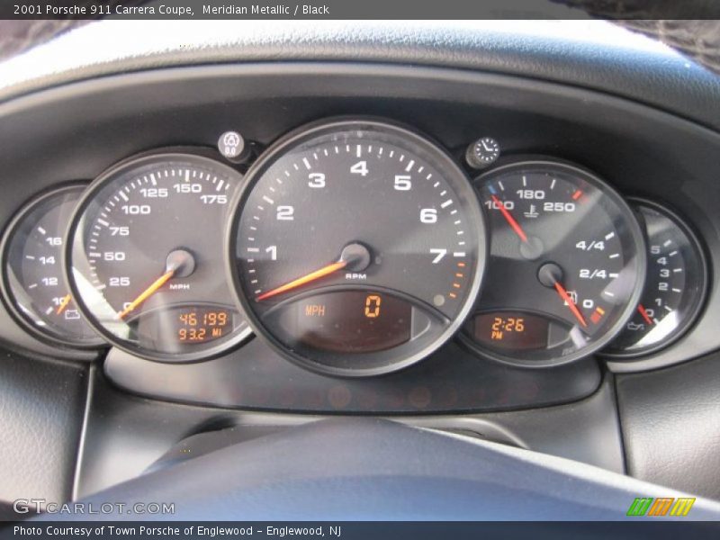 Meridian Metallic / Black 2001 Porsche 911 Carrera Coupe