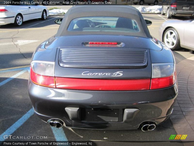 Atlas Grey Metallic / Graphite Grey 2004 Porsche 911 Carrera 4S Cabriolet