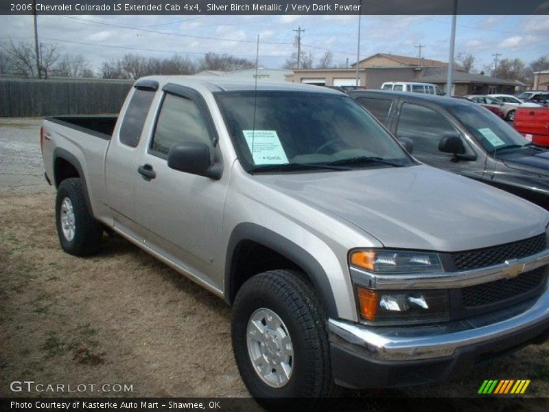 Silver Birch Metallic / Very Dark Pewter 2006 Chevrolet Colorado LS Extended Cab 4x4