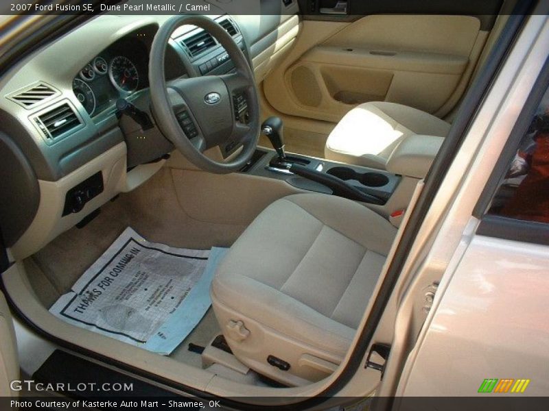 Dune Pearl Metallic / Camel 2007 Ford Fusion SE