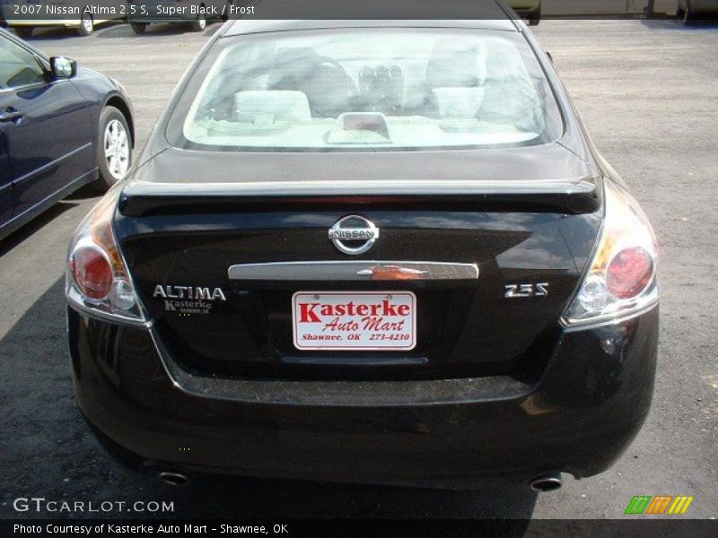 Super Black / Frost 2007 Nissan Altima 2.5 S