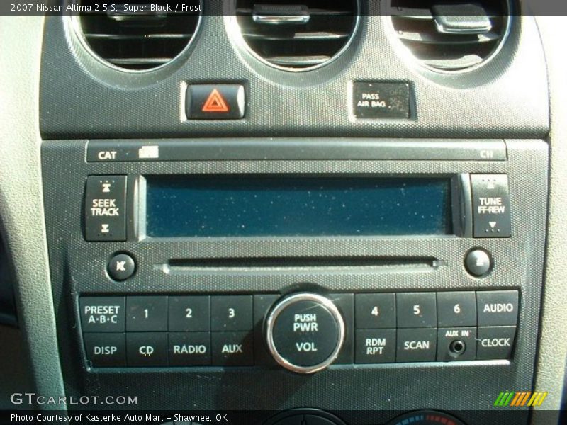 Super Black / Frost 2007 Nissan Altima 2.5 S