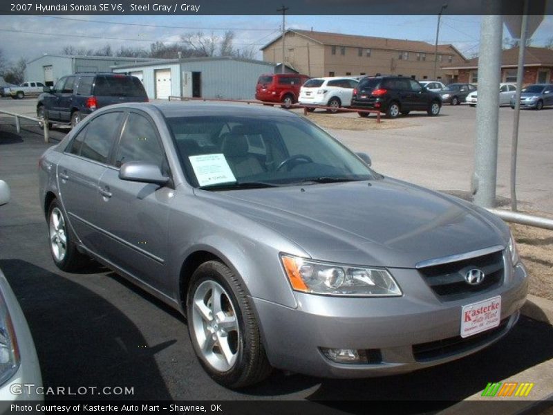 Steel Gray / Gray 2007 Hyundai Sonata SE V6