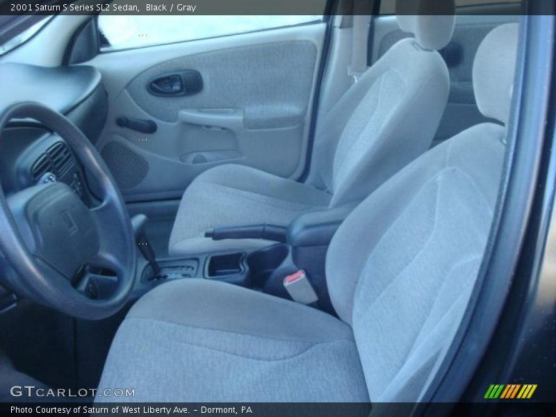 Black / Gray 2001 Saturn S Series SL2 Sedan