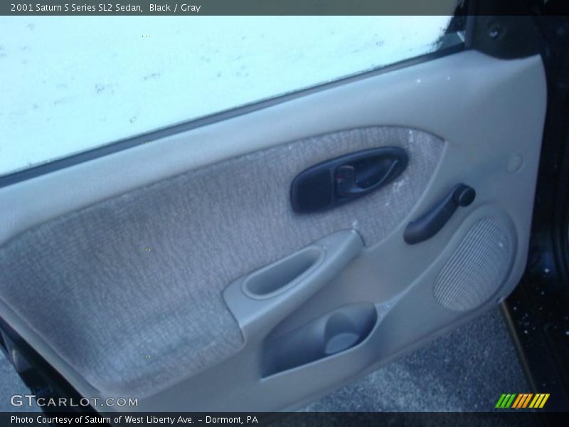 Black / Gray 2001 Saturn S Series SL2 Sedan
