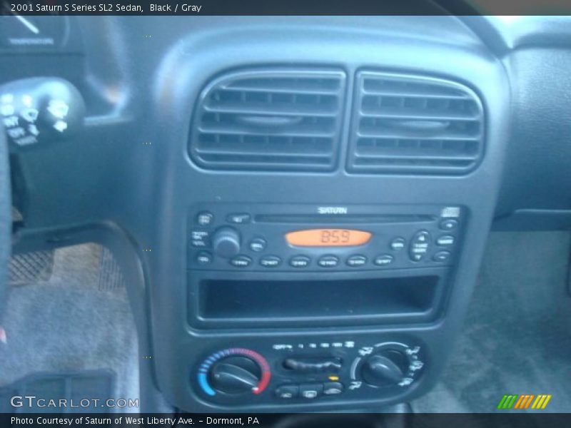 Black / Gray 2001 Saturn S Series SL2 Sedan