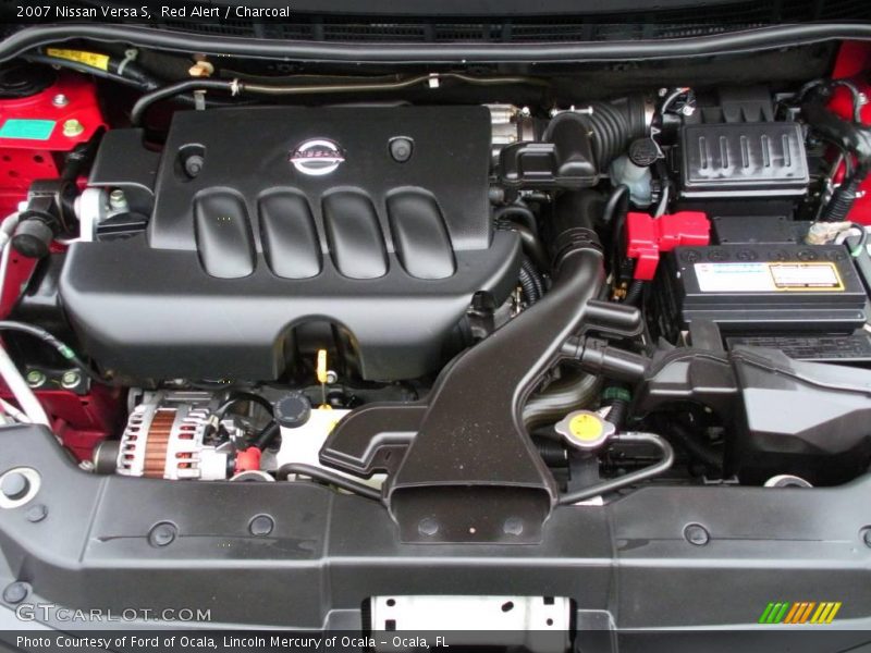 Red Alert / Charcoal 2007 Nissan Versa S
