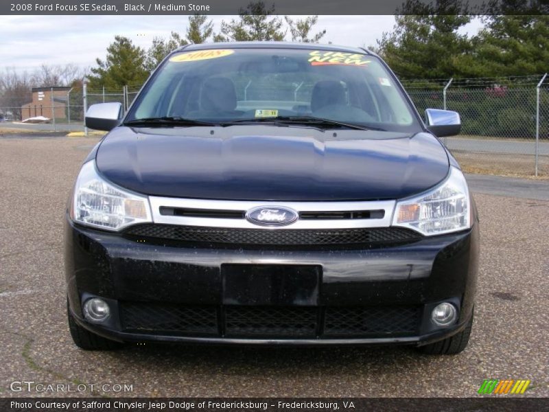 Black / Medium Stone 2008 Ford Focus SE Sedan