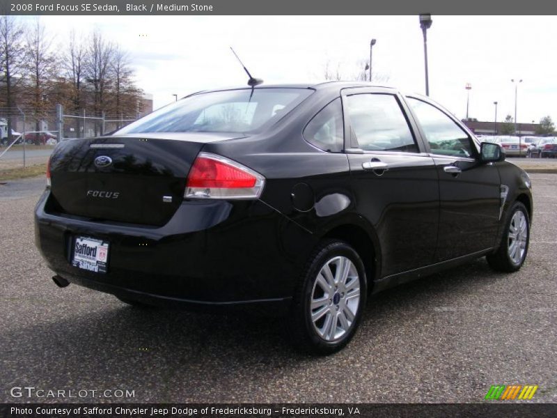 Black / Medium Stone 2008 Ford Focus SE Sedan