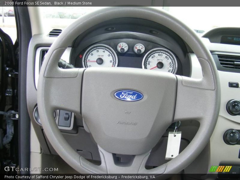 Black / Medium Stone 2008 Ford Focus SE Sedan