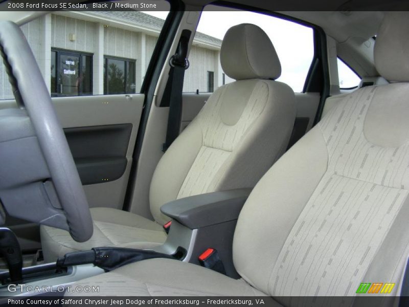 Black / Medium Stone 2008 Ford Focus SE Sedan