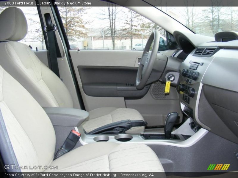 Black / Medium Stone 2008 Ford Focus SE Sedan