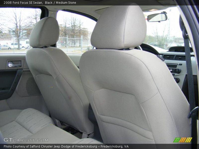 Black / Medium Stone 2008 Ford Focus SE Sedan